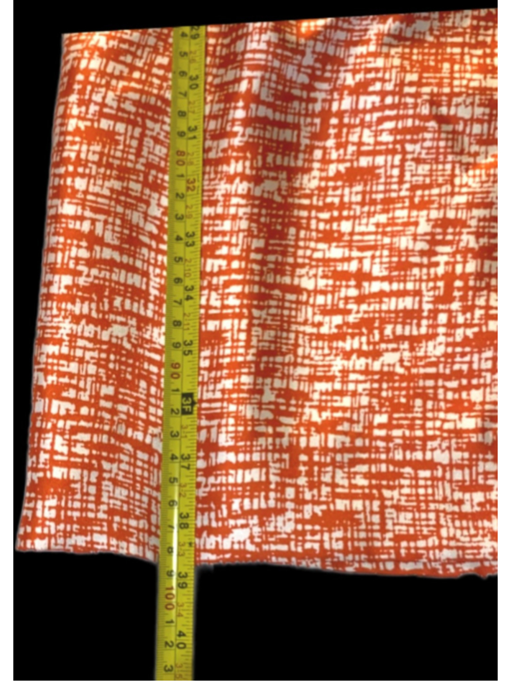 Banana Republic Womens 12 Silk Cowl Neck Dress Orange White Sheath Retro Career - Picture 7 of 8